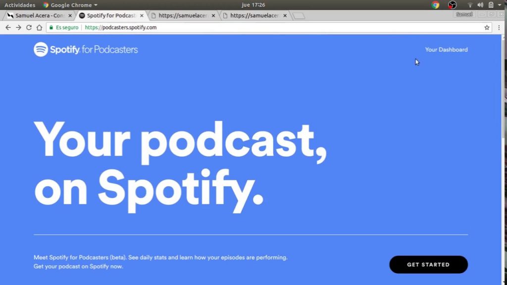 cómo subir un podcast a Spotify