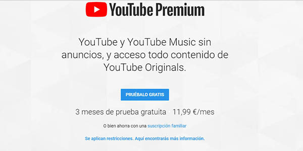 cómo tener YouTube Premium gratis